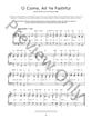 O Come, All Ye Faithful piano sheet music cover